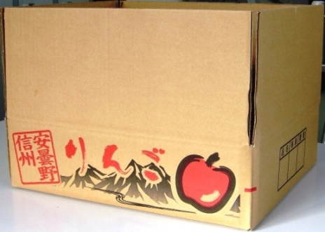 信州 安曇野 りんご りんごサイズ ５Ｋ １号　436×365×115 （外寸）